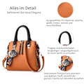 Miniatyrbilde 3 av 5: Mode Håndvesker Damevesker Elegant Shopper Tote Lær Skulderveske Kvinner Skulderveske Klassisk Håndtakveske for Kontor Daglig Bruk Svart