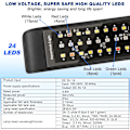 Miniatyrbillede 2 af 5: Lumière LED til akvarium, fiskeakvarielygte, plantelys (4.8W, sort)