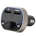 Pikkukuva 1 / 5: T24 FM-lähetin Langaton Handsfree Auton Bluetooth MP3-soitin Digitaalinen Näyttö 2 USB-laturia