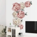 Miniatyrbillede 5 af 7: Blomster Vægmærker Peonblomster Vægmærker til Soveværelse, Peon