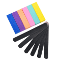 Miniatyrbillede 8 af 8: Neglefiler og Buffer, Professionelt Manicure Værktøjssæt Rektangulær Art Care Buffer Block Værktøjer 100/180 Grit 12Stk/Pakke (Sort)