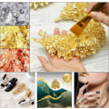 Miniatyrbillede 6 af 8: Guldfolie Flager til Harpiks, 3 Flasker Metallic Folie Flager 15