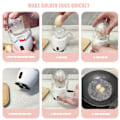 Miniatyrbild 8 av 8: Elektrisk äggblandare Shaker Elektrisk Golden Egg Maker Hemma Äggula Vit Mixer Vit 100‑240V EU-kontakt