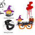 Pikkukuva 3 / 5: 4 kpl Halloween-silmälaseja, hauskoja lelulaseja, hauska juhla