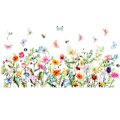 Miniatyrbild 1 av 6: Blommor Fjärilar Väggdekaler-Blommiga Väggdekaler-Väggkonstdekaler för Barn Sovrum Barnkammare Klassrum
