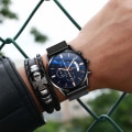 Miniatyrbillede 6 af 6: Herre ur mode vandtæt sports analog kvarts ur rustfrit stål