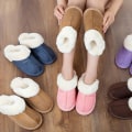 Miniatyrbillede 3 af 8: Dames Slippers Hukommelsesskum Fluffy Blød Varmt Slip On Hjemmesko