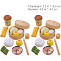 Miniatyrbild 3 av 8: 2 set barns pretend lek kök matlagning leksak ångad leksak