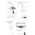 Miniatyrbillede 8 af 8: Boosterpumpe 100W 24V 25L Fuld Automatisk Intelligent Sensor Stille Vandtryk Booster Pumpe 100‑240V EU Stik