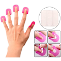 Miniatyrbild 2 av 8: 26PCS Återanvändbara mjuka plast nagellack stenciler med 10 storlekar