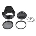 Miniatyrbillede 1 af 5: UV Filter Kit 58mm Til 700d 600d 1200d Modlysblænde Dæksel