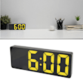 Miniatyrbild 3 av 8: Smart Digital Klocka, LED-väckarklocka som alltid är på med temperaturvisning, för sovrum, kontor, studentrum, vardagsrum, USB- och batteridriven, spegel