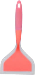 (orange) Bred mun kökssilikonspatel Transparent tvåfärgad