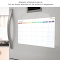 Miniatyrbilde 3 av 5: Hvittavleplanlegger for måltider, gjenbrukbar, magnetisk, med penn, tørrmarkering, for kjøleskap
