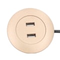 Pikkukuva 3 / 8: Sovan USB-latauspistoke Uppoasennus Kaksi USB-latausporttia Pistoke Kotikäyttöön Kulta
