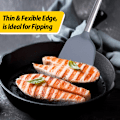 Miniatyrbillede 5 af 5: Rustfrit stål håndtag silikone køkkenudstyr non-stick madlavning s