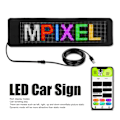 Miniatyrbillede 7 af 8: Fleksibel LED-Bilskærm Bluetooth App Kontrol 16x64 Matrix Tilpasset Tekst Mønster Programmerbar Reklame LED-Skilt USB 5V