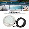 Miniatyrbilde 7 av 8: 4-i-1 108LED Undervannslys 12V IP68 Vanntett 135° Lysvinkel Undervannsbåtl lampe for Marine Hvit