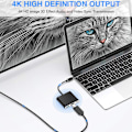 Miniatyrbild 5 av 8: Typ C-adapter, USB 3.1-hubb (USB-C och Thunderbolt 3-port