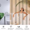 Pikkukuva 6 / 7: Keski-iän Abstrakti Boho Esteettinen Suihkuverho, Moderni