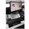 Miniatyrbild 7 av 8: Navigeringsbildskärmsöverdrag Trim Starkt Skydd Perfekt Passform Central Kontrollskärmsramöverdrag Ersättning för Tesla Model 3 Y Svart
