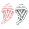 Miniatyrbild 1 av 5: 2-pack mikrofiberhårhandduk wrap turban, snabb torkning av hårtorkning till
