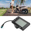 Miniatyrbilde 1 av 8: Elektrisk Sykkeldisplay 36V 48V LCD GD01 Display 5-pins Vanntett Plugg for 22,2 mm Styre