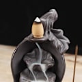 Miniatyrbillede 5 af 5: Tilbageflydende røgelsebrænder - Lotus Buddha - Keramik