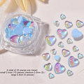 Miniatyrbillede 2 af 5: Hjerte Krystal Neglekunst Flatbacks Rhinestones