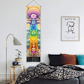 Miniatyrbild 5 av 5: Sju Chakra Dekorativ Väggbonad Gobeläng Bohemia Tarot Fas Tassel Gobeläng Boho Art Gobelänger För Sovrum Kontor Dekor
