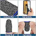 Miniatyrbild 3 av 6: 12st Game Finger Sleeves, reducerad friktion, svart + gul