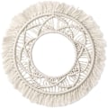 Miniatyrbild 1 av 5: Dekorativa Macrame Cirkelspeglar, Handvävd Boho Väggkonst Med Toppfrans Förhöjer Varje Vardagsrum, Perfekt För Lägenhet Och Studentrum,
