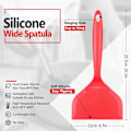 Miniatyrbild 2 av 8: Non-stick Stekspade, Värmebeständigt Köksredskap, Bred Spatel för Non-Stick Kokkärl, Livsmedelsgodkänd Silikonvändare (2-pack)