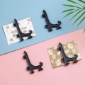 Miniatyrbilde 6 av 8: 12 stk. plast staffeli-tallerkestativ, tallerkestativ, sammenleggbar tallerken