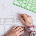 Pikkukuva 5 / 5: Piirustusmallisetti Viivotin DIY opiskelijoiden stensiilit piirustus ympyrä