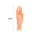 Miniatyrbild 2 av 5: Övningshand för akrylnaglar, falsk hand för nagelövning, flexibel rörlig falsk hand manikyrövningsverktyg, nagelkonstträningsövning