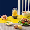Miniatyrbild 2 av 5: Äggmixnings Maestro, Äggsnurra för gyllene kreationer, Manuell dragare med mjuk silikonkudde, Hög hårdhet äggvitor och äggulor blandas, Portabelt ägg