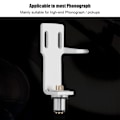Miniatyrbilde 1 av 2: Platetaller Phonograph Headshell Høy kvalitet Phono Cartridge Headshell Platespillersett Sølv