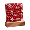 Miniatyrbilde 2 av 2: Skrivebords Dato Planlegger Integrert Formpressing Ring Bordkalender Ornamenter for DIY Hjem Stasjonær Dekorasjon Bjerk og ABS Rød