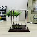 Miniatyrbillede 5 af 5: Vugge / Pendul Kule, Fysik Undervisnings Balance Kule Skrivebord