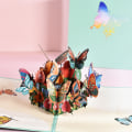 Pikkukuva 3 / 5: 3D-pop up -kortti onnittelukortti kirjekuorella ja muistiinpanoilla