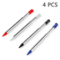 Miniatyrbillede 1 af 5: 4 stk. Stilfulde Farvede Touch Stylus Penne Touchpen Sæt Håndholdt Teleskopisk Stylus Spilkonsol Stylus til Nintendo 3DS