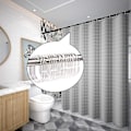 Miniatyrbillede 4 af 6: Bruseforhængsringe i plastik, rustfrit materiale til badeværelsesbrusestænger, fleksible at bruge med kreativt ovalt design