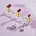 Miniatyrbild 7 av 7: 2 set akryl nageldisplayställ nagelspetsövningsställ magnetisk nagelövningshållare för falska nagelspetsar manikyrverktyg