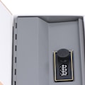 Miniatyrbild 2 av 5: Mini pengabox med foder i rostfritt stål, simulerad bokformad säker förvaringsbox för hemmakontor
