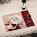 Miniatyrbillede 4 af 5: Juleplacemats, sæsonbestemte vinterfugle juleferie