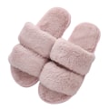 Miniatyrbilde 1 av 5: Fluffy Damestoffler i Kunstig Pels, Slip-On, Ortopediske, med A