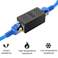 Pikkukuva 2 / 5: 6 kpl Ethernet-kaapeliadapteria - musta