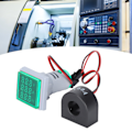 Miniatyrbild 1 av 8: Strömsignalindikator Universal 3-Display Kvadratisk Lampa Ljus 60~500V AC AD16‑22VAHGrön