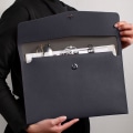 Miniatyrbillede 3 af 5: Stor A4-filmappe i imiteret læder Datamappe Business